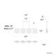 Beyond Enchante LED 43 inch Black Linear Pendant Ceiling Light, Beyond