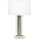 Lilac 29.5 inch 150.00 watt Brushed Nickel Table Lamp Portable Light in Silver