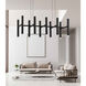 Verticals LED 30 inch Black Pendant Ceiling Light in 20