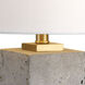 Drexel 17 inch 60 watt Concrete Block Lamp Portable Light