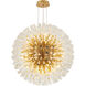 Canada 30 Light 36 inch Brass Chandelier Ceiling Light