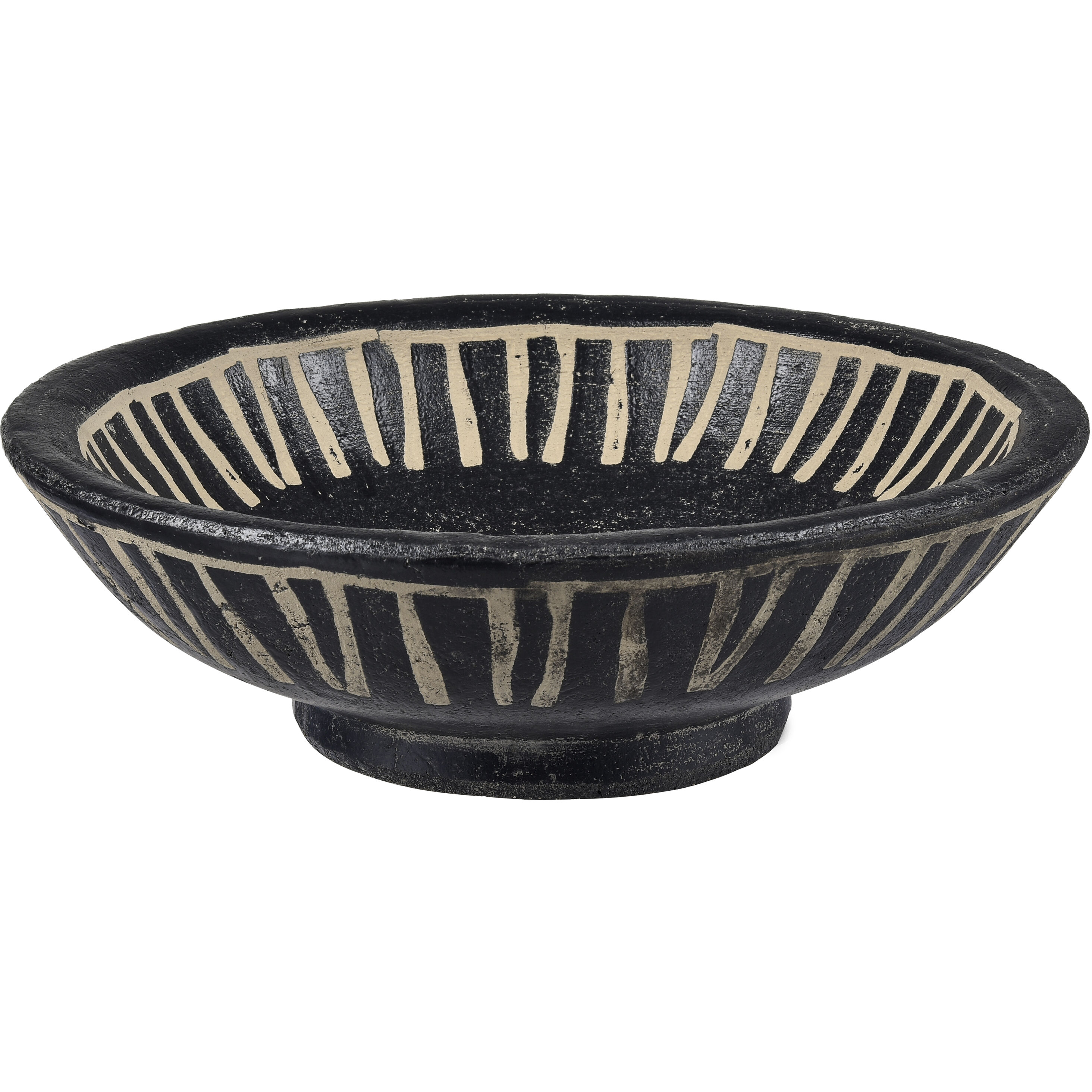 Eleni 12 X 12 inch Black with Tan Plate, Set of 2