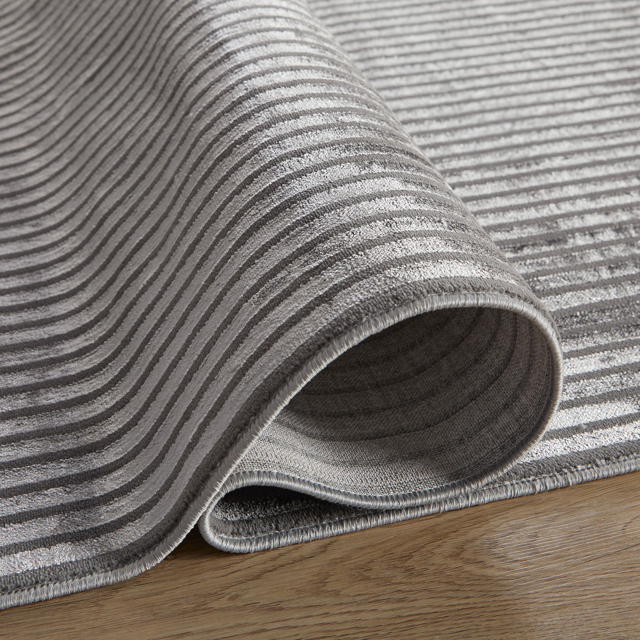 Livenza 130 X 94 inch Dark Grey Rug in 8 x 11