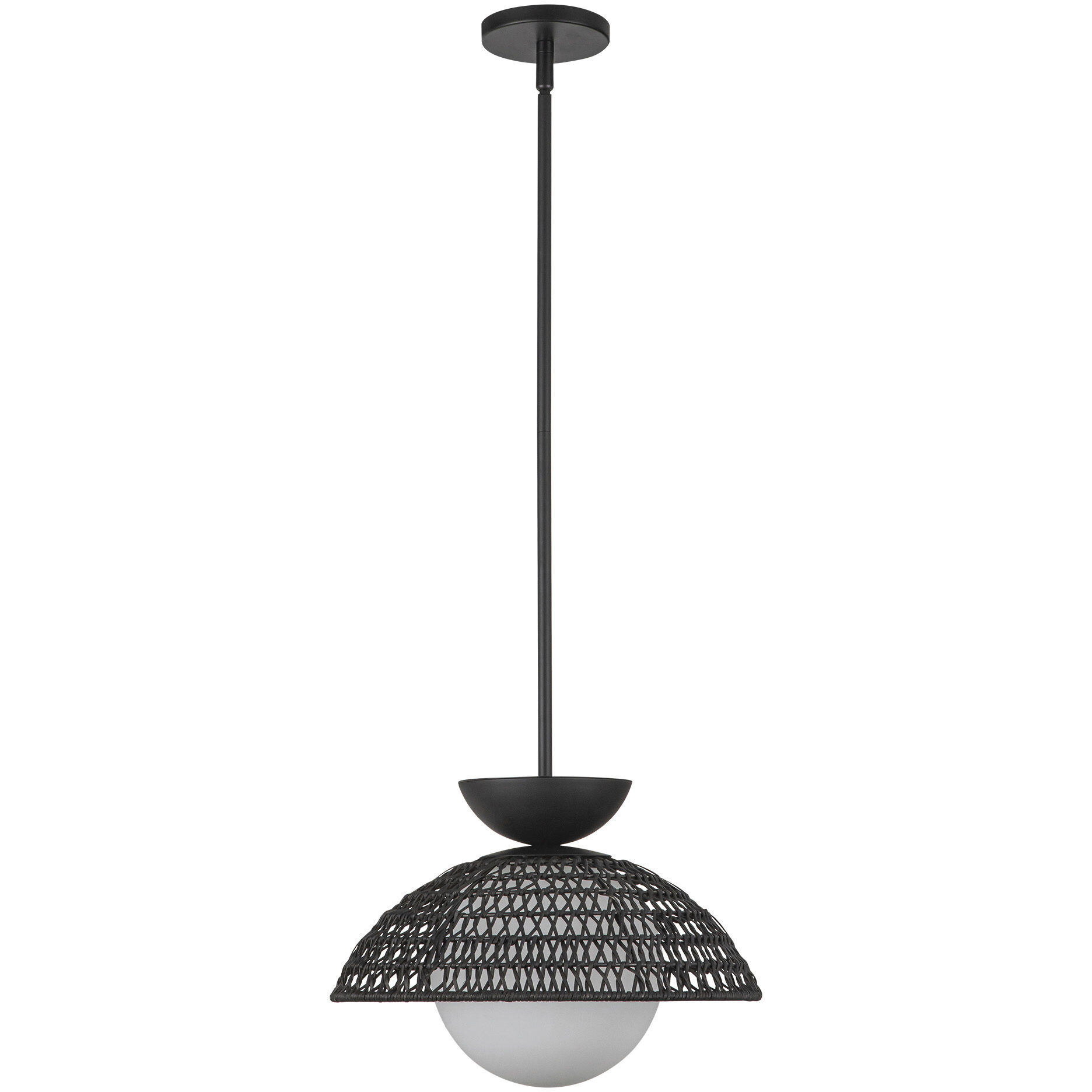 Alora Mood Perth Pendant Ceiling Light in Matte Black