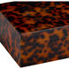 Faux Tortoise 10.5 inch Brown and Black Boxes, Set of 2