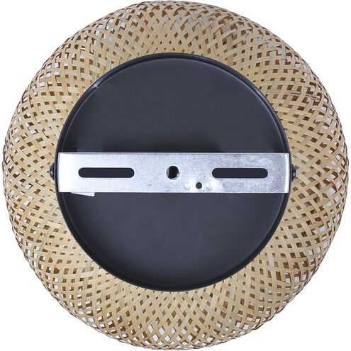 Hanoi 1 Light 18 inch Black Pendant Ceiling Light