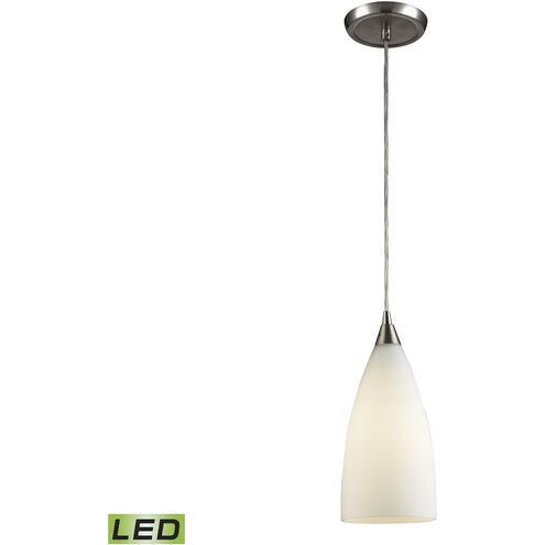 Vesta LED 5 inch Satin Nickel Mini Pendant Ceiling Light