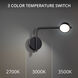 Elbo Reading Light Wall Light in 3000K, Black, dweLED