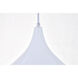 Circa 1 Light 12.5 inch White Pendant Ceiling Light