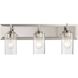 Yep Brilia 3 Light 24 inch Polished Nickel Vanity Light Wall Light