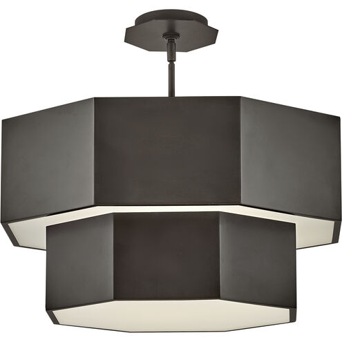 Facet 7 Light 22.25 inch Black Oxide Chandelier Ceiling Light