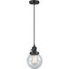 Franklin Restoration Beacon LED 6 inch Matte Black Mini Pendant Ceiling Light in Seedy