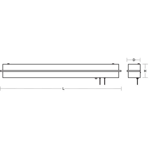 Apex LED Espresso ADA Wall Light