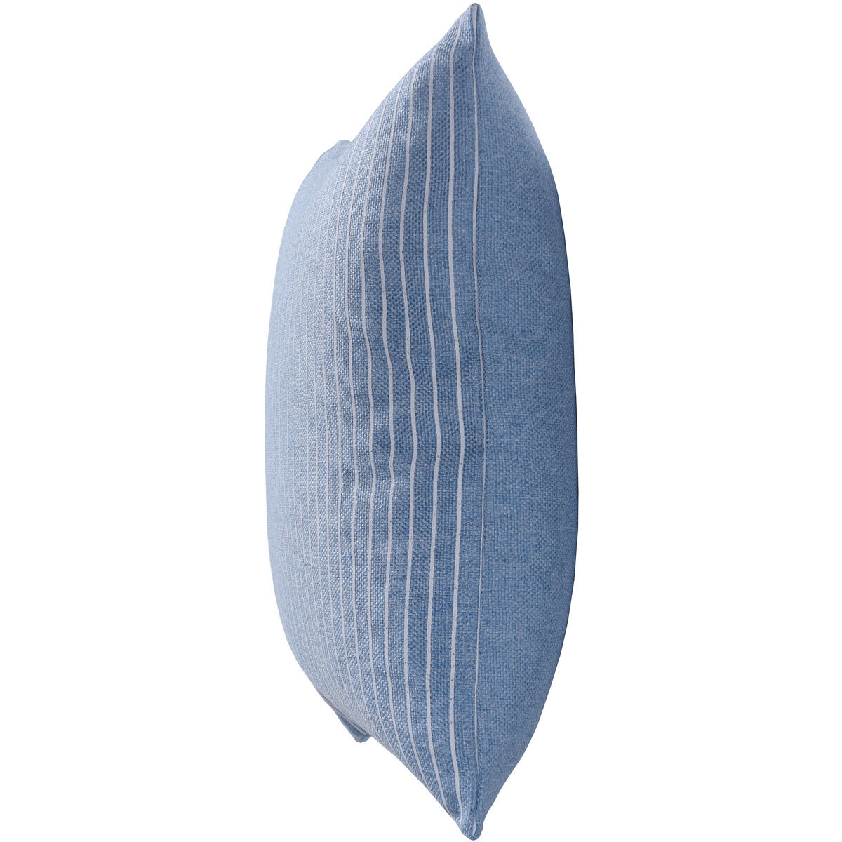 Dann Foley 24 inch Chambray Blue and White Decorative Pillow