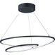 Cycle LED 24.5 inch Black Single Pendant Ceiling Light