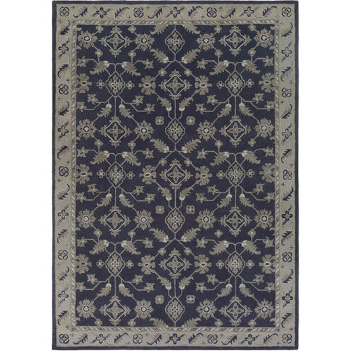 Castello 156 X 108 inch Blue and Green Area Rug, Wool