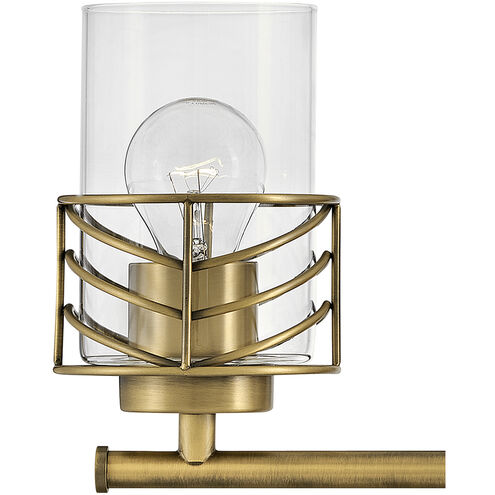 Della LED 24 inch Lacquered Brass Vanity Light Wall Light