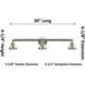 Franklin Restoration Chatham LED 30 inch Antique Copper Bath Vanity Light Wall Light in Mercury Glass, Franklin Restoration