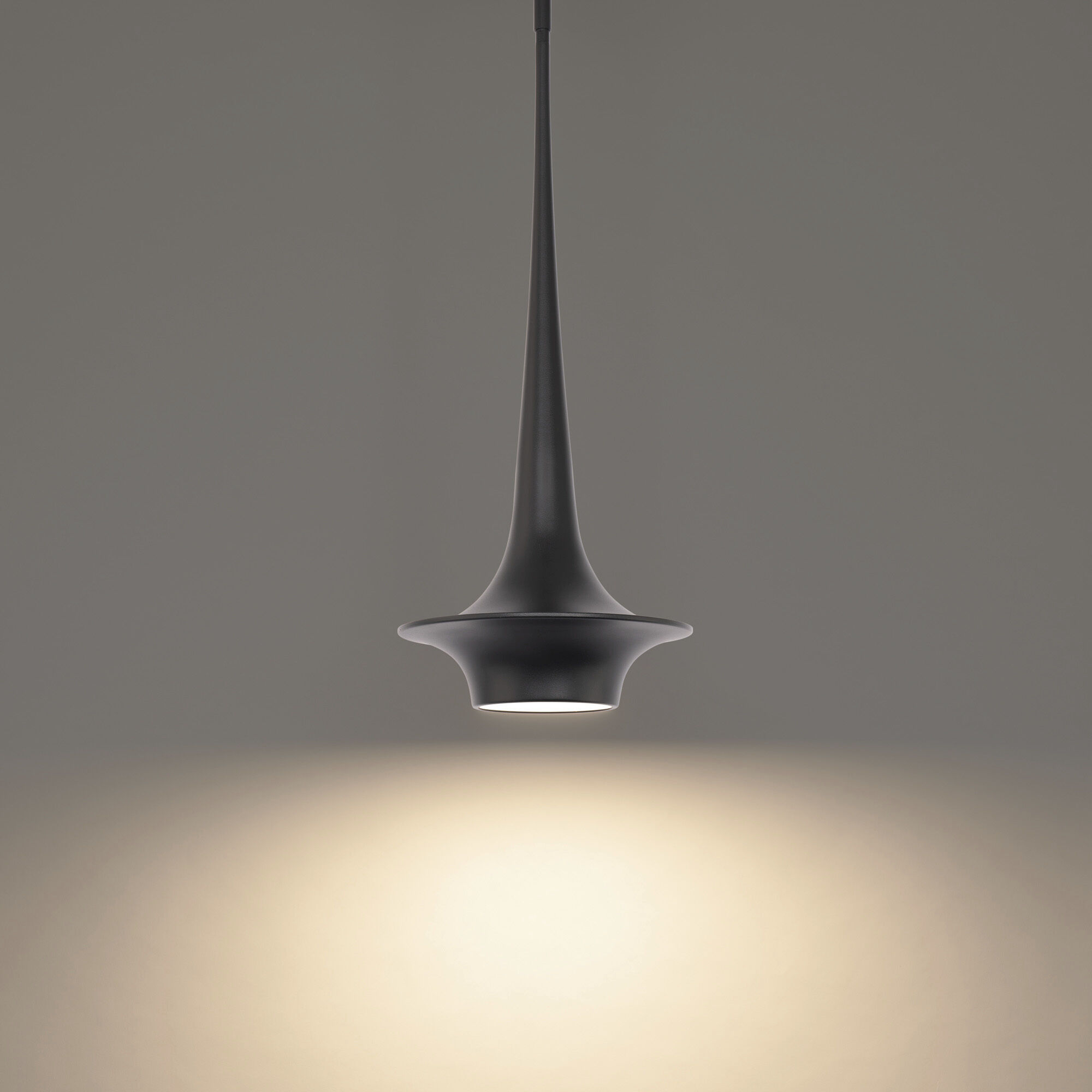 Hugo 1 Light 10.13 inch Black Mini Pendant Ceiling Light
