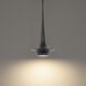 Hugo 1 Light 10.13 inch Black Mini Pendant Ceiling Light