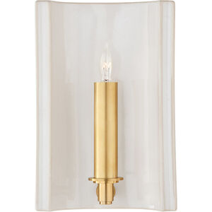 Christopher Spitzmiller Leeds 1 Light 7 inch Ivory Rectangle Sconce Wall Light, Small