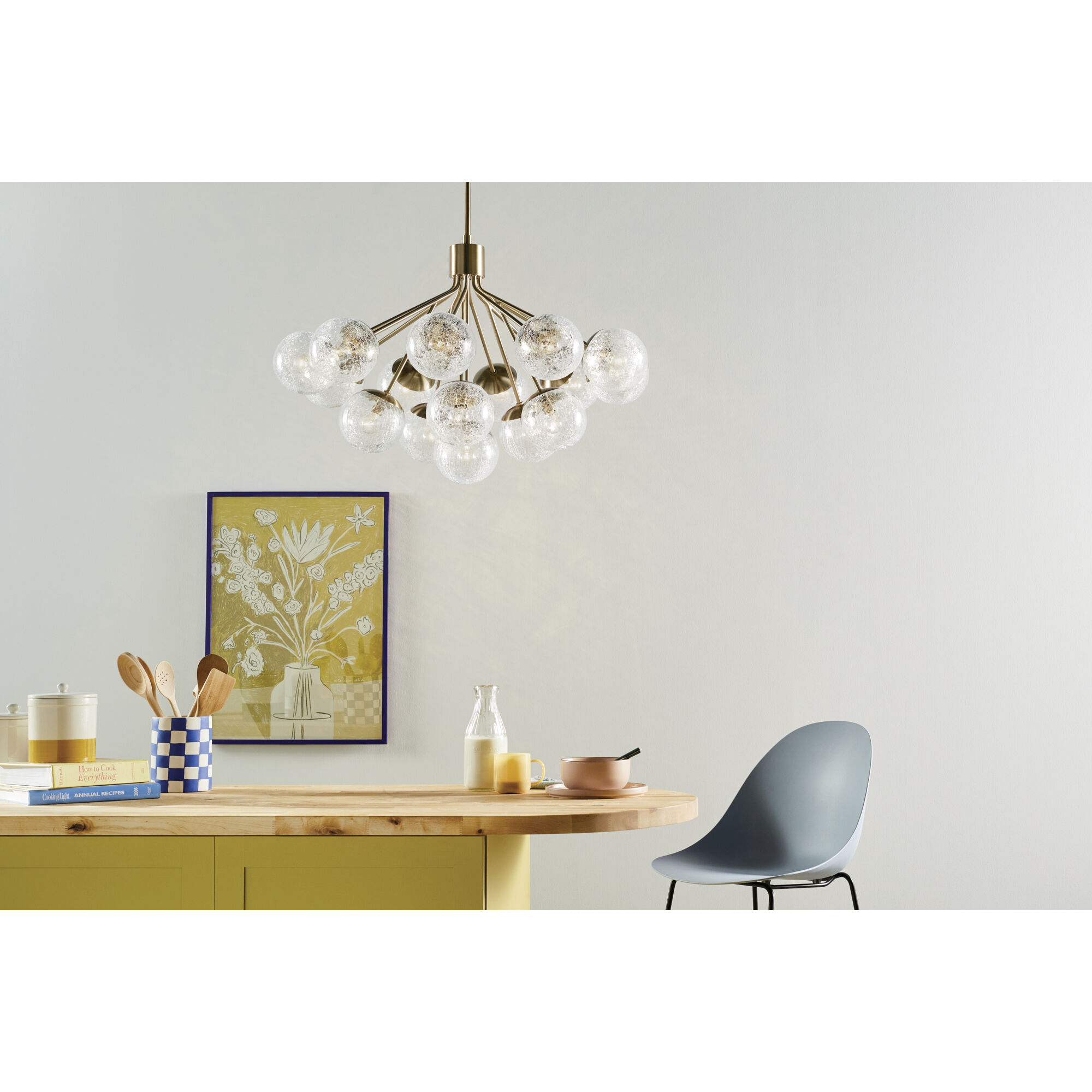 Silvarious 16 Light Champagne Bronze Chandelier/Semi Flush Ceiling Light