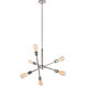 Newtown 6 Light 17 inch Polished Nickel Pendant Ceiling Light