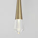 Pierce LED 2.25 inch Gold Single Pendant Ceiling Light