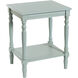 Sybil 24 X 19.5 inch Antique Ice Blue End/Side Table
