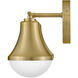 Haddie LED 24 inch Lacquered Brass Bath Light Wall Light