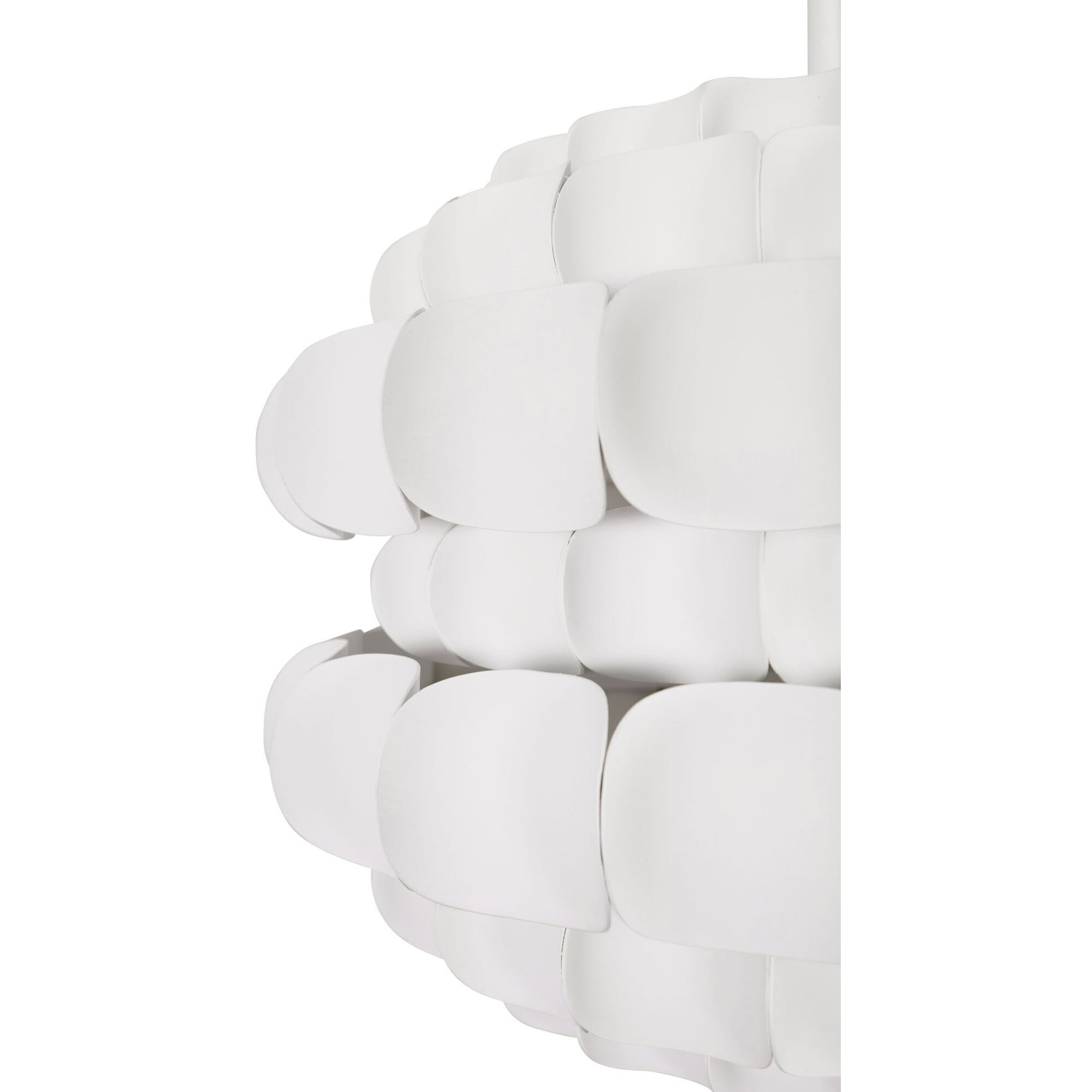 Swoon 3 Light 20 inch Matte White Pendant Ceiling Light, Smithsonian Collaboration