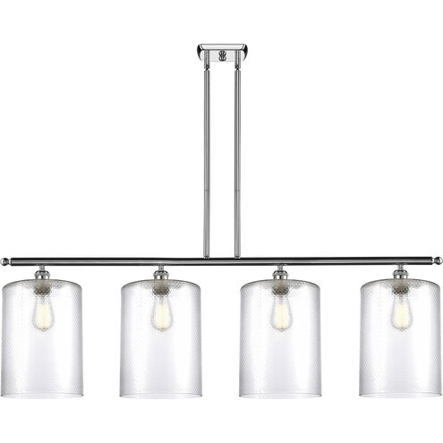 Ballston Cobbleskill 4 Light 48 inch Polished Chrome Island Light Ceiling Light in Clear Glass