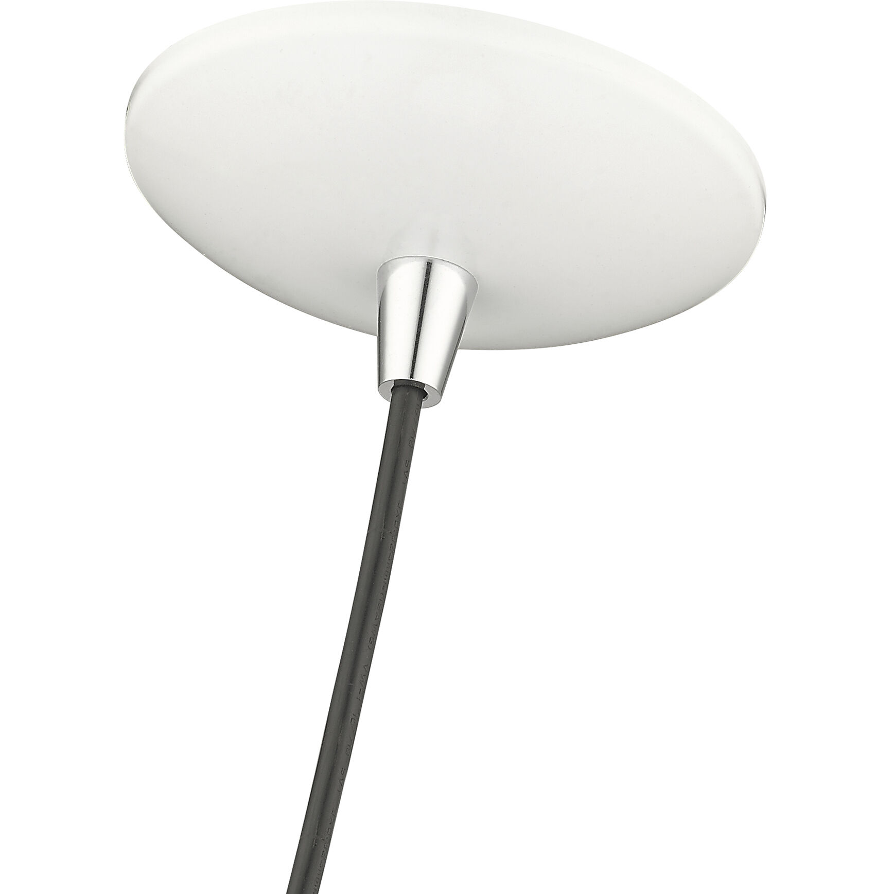 Dulce 1 Light 10 inch Shiny White with Polished Chrome Accents Pendant Ceiling Light