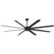 Stellar 96 Black with Silver Tip 45.13 inch each Fan Blades in Black with Silver Accents