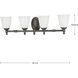Victorian 4 Light 33 inch Venetian Bronze Bath Vanity Wall Light, Delta