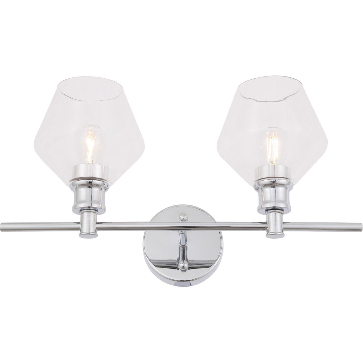 Gene 2 Light 19 inch Chrome Wall sconce Wall Light
