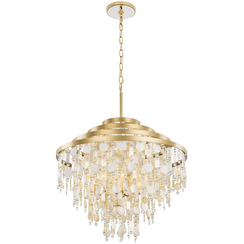 Kalani 10 Light 28 inch French Gold Chandelier Ceiling Light, Smithsonian Collaboration