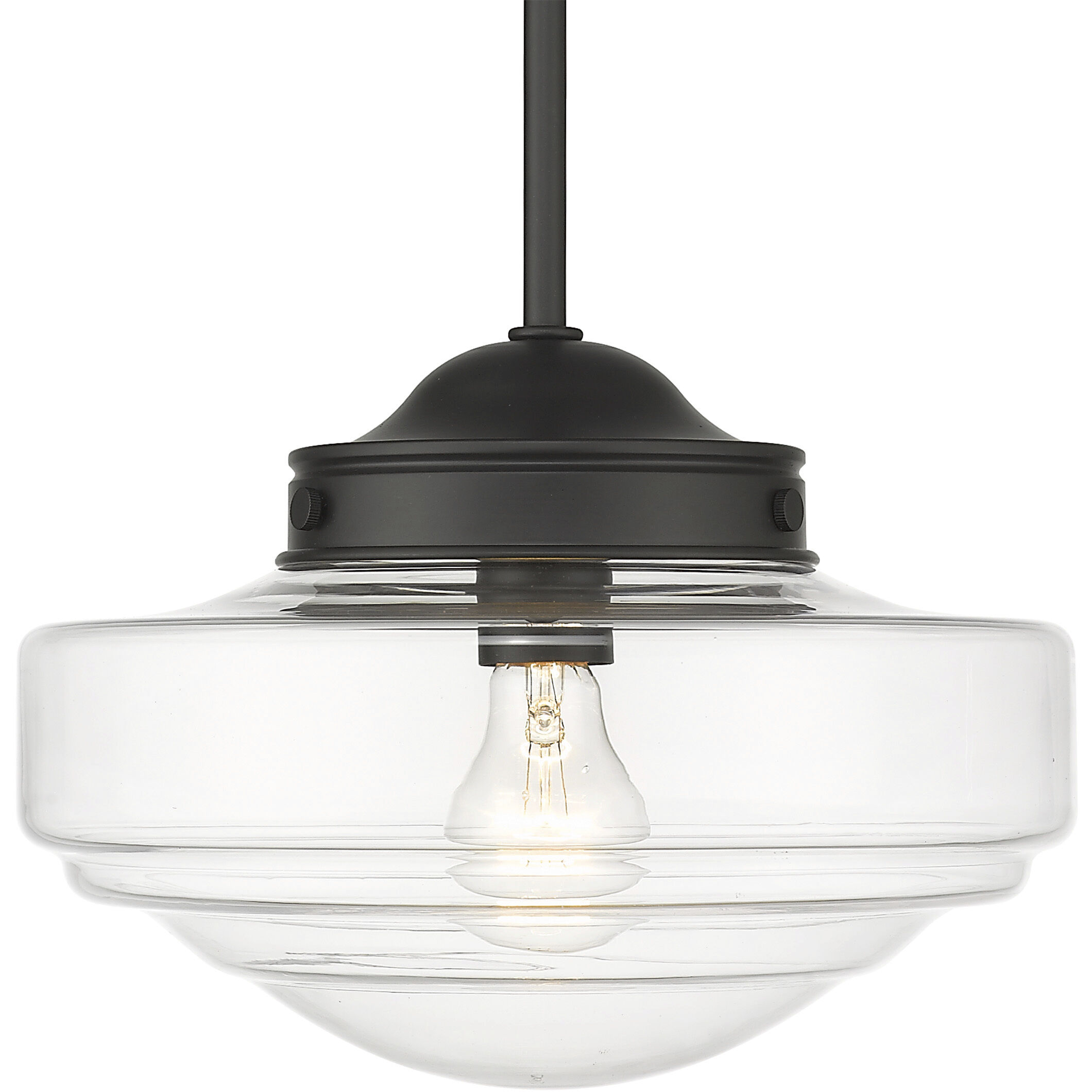 Ingalls Pendant Ceiling Light in Vintage Milk Glass, Modern Brass, Medium