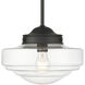 Ingalls Pendant Ceiling Light in Vintage Milk Glass, Modern Brass, Medium
