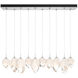 Chrysalis 10 Light 10.1 inch Vintage Platinum Pendant Ceiling Light in White Crystal