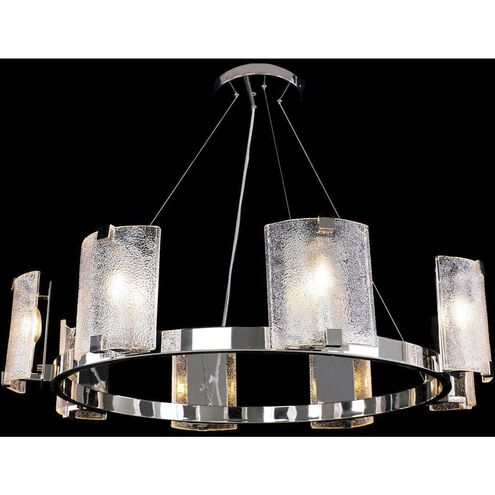 Claritas 8 Light 38 inch Nickel Chandelier Ceiling Light