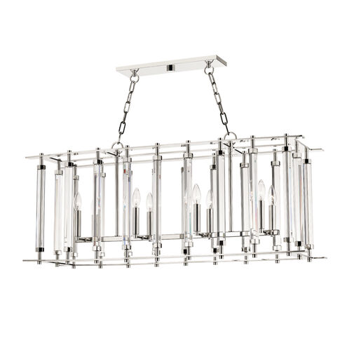 Haddon 8 Light 42.25 inch Polished Nickel Island Light Ceiling Light