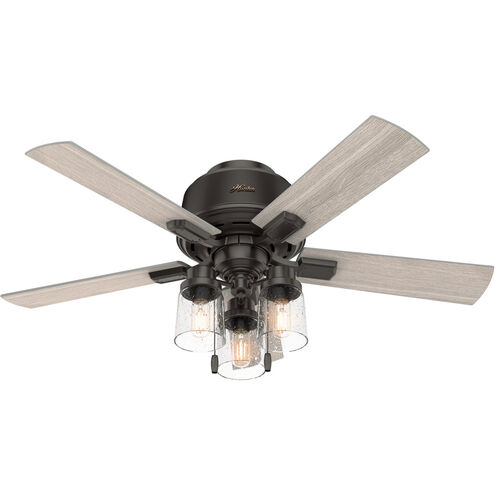 Hartland 44 inch Noble Bronze with Light Gray Oak Blades Ceiling Fan