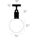 Forked LED 7.87 inch Steel Flush Mount Ceiling Light