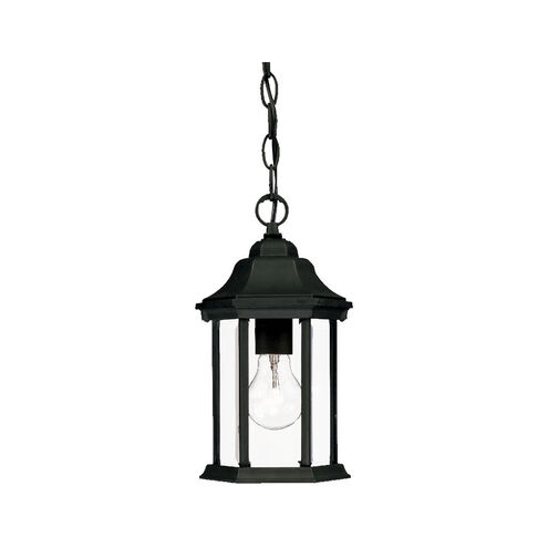 Madison 1 Light 6 inch Matte Black Exterior Hanging Lantern