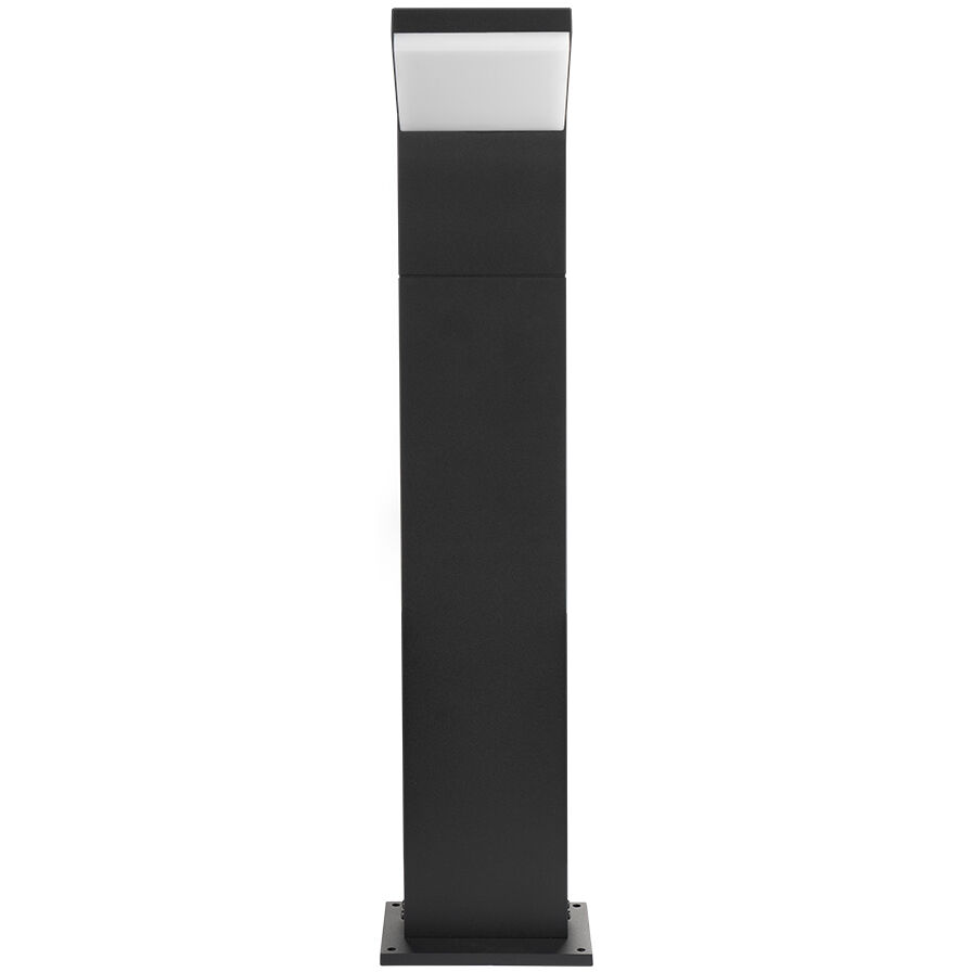 Modern 100V 9.5 watt Matte Black Outdoor Bollards