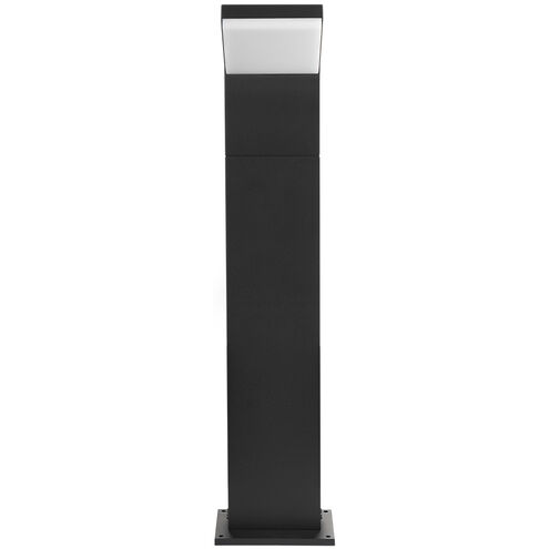 Modern 100V 9.5 watt Matte Black Outdoor Bollards