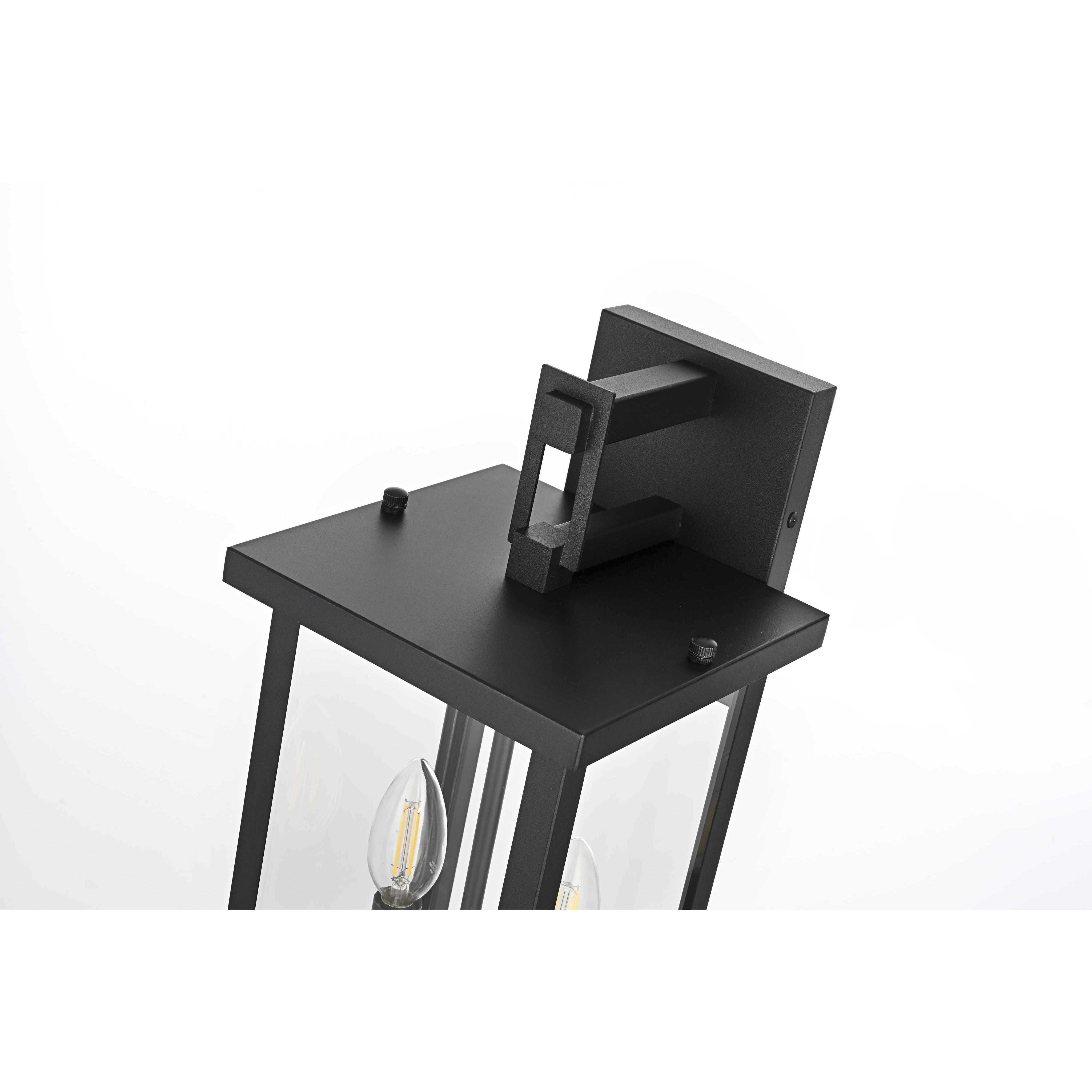 Venango 2 Light 15 inch Black Outdoor Wall Sconce