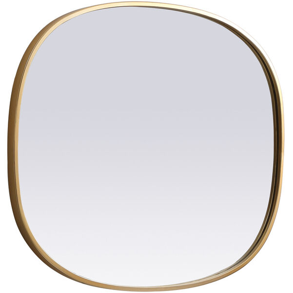 Brynn 30 X 24 inch Brass Mirror in 24 x 30