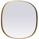 Brynn 30 X 24 inch Brass Mirror in 24 x 30